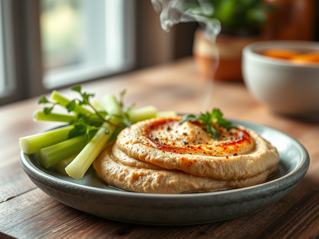 Celery and Hummus