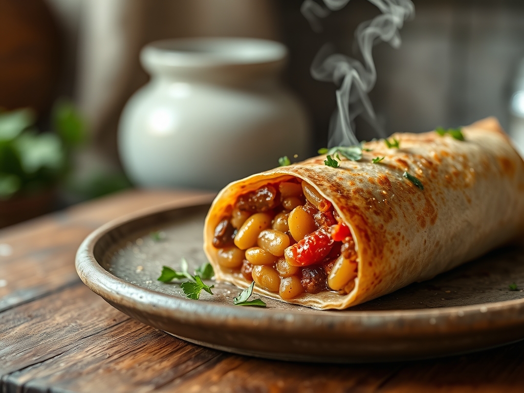 Portable Bean Burrito